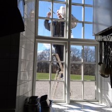 Projekt fönsterputs Sundbyholm Slott